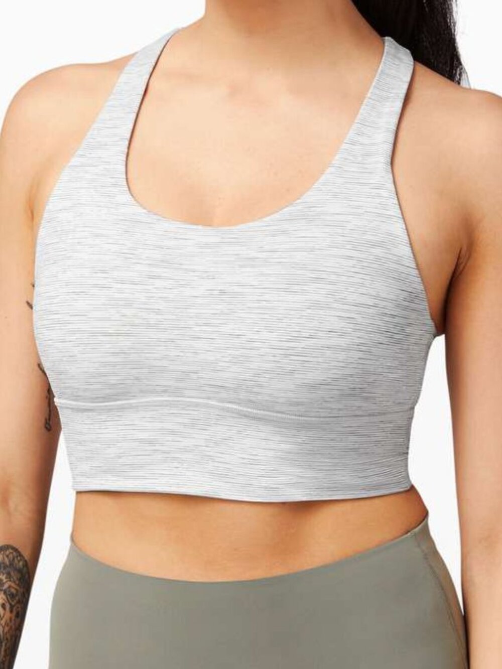 Lululemon Invigorate Bra *Long Line Wee Are From Space Nimbus Battleship size 4
